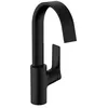 Image de Mitigeur lavabo HANSGROHE 210 sans tirette ni vidage noir mat + nettoyant Briochin