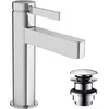 Image de hansgrohe, Robinetterie de salle de bains, FINORIS 110 Mitigeur de lavabo, avec vidage à poussoir, chromé