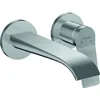 Image de HANSGROHE Mitigeur de lavabo encastré mural, bec 195 mm, bonde à écoulement libre chromé