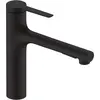 Image de hansgrohe, Robinetterie de cuisine, HG Mitigeur monocommandé pour évier Zesis M33 160, douchette extractible, 2 jets noir mat