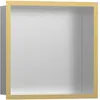 Image de hansgrohe, Rangement pour douche, HG Niche murale XtraStoris Individual E geb 300x300x100mm Cadre design pol. go (30 x 10 x 30 cm)