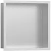 Image de hansgrohe, Rangement pour douche, HG Niche murale XtraStoris Individual E geb 300x300x100mm Cadre design blanc mat (30 x 10 x 30 cm)