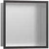 Image de hansgrohe, Rangement pour douche, HG Niche murale XtraStoris Individual E geb 300x300x100mm Cadre design bru b c (30 x 10 x 30 cm)