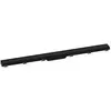 Image de hansgrohe, Rigole de douche, Caniveau de douche RainDrain Match, avec cadre réglable en hauteur 1000mm, noir mat (1000 mm)