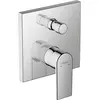Image de hansgrohe, Robinetterie de salle de bains, HG Set de montage final VERNIS Shape pour mitigeur de bain encastré avec clapet antiretour, chromé