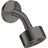 Image de hansgrohe, Pommeau de douche, Douche de tête 75 1jet EcoSmart AXOR ONE avec bras de douche brushed black chrome (1 Type de jet, 8.70 l/min)