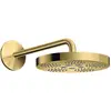Image de hansgrohe, Pommeau de douche, Douche de tête 280 1jet AXOR ONE avec bras de douche polished gold optic (2 Types de jets, 12.30 l/min)