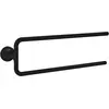 Image de Axor, Porte-serviettes + crochets pour serviettes, Porte-serviettes Uni Circular 490mm deux bras noir mat