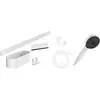 Image de hansgrohe, Pommeau de douche, WallStoris Bundle 105 3 jets Activation EcoSmart, barre murale 70 cm et kit d'accessoires (3 Types de jets, 8.50 l/min)