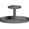 Image de hansgrohe, Pommeau de douche, Douche de tête 280 1jet AXOR ONE avec raccordement au plafond brushed black chrome (2 Types de jets, 12.20 l/min)