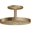 Image de Axor, Pommeau de douche, Douche de tête 280 2jet ONE avec raccordement au plafond brushed bronze (2 Types de jets, 18 l/min)