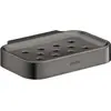 Image de Axor, Dérouleur de papier toilette, Porte-savon Universal Circular poli noir chrome