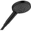 Image de Axor, Pommeau de douche, HG Douchette à main 120, 3 jets, EcoSmart noir mat (3 Types de jets, 9 l/min)