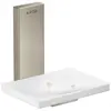 Image de hansgrohe, Distributeur de savon + porte-savon, AXOR Universal Rectangular porte-savon, métal, tablette verre, 42605