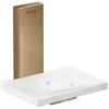 Image de hansgrohe, Distributeur de savon + porte-savon, AXOR Universal Rectangular porte-savon, métal, tablette verre, 42605