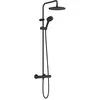 Image de hansgrohe, Système de douche, HG Showerpipe Vernis Blend 240, 1 jet avec thermostat noir mat
