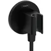Image de Support pommeau de douche HANSGROHE FixFit S noir mat