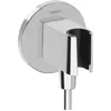 Image de hansgrohe, Système de douche, HG Raccord mural FixFit S avec support de douche chromé