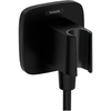 Image de Support pommeau de douche avec raccordement HANSGROHE Fixfit Q noir mat