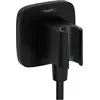 Image de hansgrohe, Système de douche, HG Raccord mural FixFit Q avec support de douche noir mat