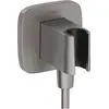 Image de hansgrohe, Système de douche, HG Raccord mural FixFit Q avec support de douche brushed black