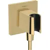 Image de hansgrohe, Pommeau de douche, HG Raccord mural FixFit E avec support de douche polished gold optic