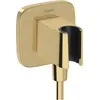 Image de hansgrohe, Barre de douche + curseur, HG Raccord mural FixFit Q avec support de douche polished gold optic