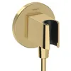 Image de Support pommeau de douche HANSGROHE FixFit S aspect doré poli