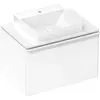 Image de hansgrohe, Console de lavabo, Xelu Q Console avec découpe au centre, 500x480, pour vasque à poser, polie, 54094