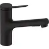 Image de hansgrohe, Robinetterie de cuisine, Mitigeur de cuisine Zesis M33 ComfortZone 150, 2 jets noir mat