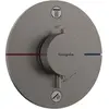 Image de hansgrohe, Robinetterie de salle de bains, ShowerSelect Comfort S thermostat, encastré, 2 consommateurs, rosace ronde, avec combinai
