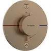 Image de hansgrohe, Robinetterie de salle de bains, ShowerSelect Comfort S thermostat, encastré, 2 consommateurs, rosace ronde, avec combinai