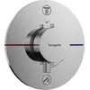 Image de hansgrohe, Robinetterie de salle de bains, ShowerSelect Comfort S thermostat, encastré, 2 consommateurs, rosace ronde, avec combinai