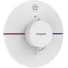 Image de hansgrohe, Robinetterie de salle de bains, ShowerSelect Comfort S thermostat, encastré, 1 consommateur, rosace ronde, avec bouton, 1