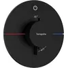 Image de hansgrohe, Robinetterie de salle de bains, ShowerSelect Comfort S thermostat, encastré, 1 consommateur, rosace ronde, avec bouton, 1