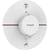 Image de hansgrohe, Robinetterie de salle de bains, ShowerSelect Comfort S thermostat, encastré, 2 consommateurs, rosace ronde, avec combinai