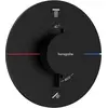 Image de hansgrohe, Robinetterie de salle de bains, ShowerSelect Comfort S thermostat, encastré, 2 consommateurs, rosace ronde, avec combinai