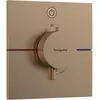 Image de hansgrohe, Robinetterie de salle de bains, ShowerSelect Comfort E thermostat, encastré, 1 consommateur, rosace carrée, avec bouton