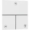 Image de hansgrohe, Robinetterie de salle de bains, ShowerSelect Comfort E robinet, encastré, 3 consommateurs, rosace carrée, 15573