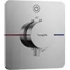 Image de hansgrohe, Robinetterie de salle de bains, ShowerSelect Comfort Q thermostat, encastré, 1 consommateur, rosace Soft Edge, avec touch