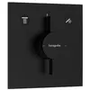 Image de Façade douche encastrée mécanique HANSGROHE DuoTurn E Noir mat