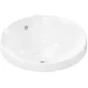 Image de hansgrohe, Lavabo, Xuniva S lavabo encastré, Smart Clean, avec trop-plein, sans trou pour robinet, 400x400mm (400 mm, 400 mm)