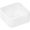 Image de hansgrohe, Lavabo, lavabo à poser Xuniva Q 300x300mm, sans trou pour robinet/tropplein, blanc (300 mm, 300 mm)