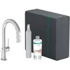 Image de hansgrohe, Robinetterie de cuisine, Aqittura M91 Sodasystem 210, bec extractible, 1jet, avec sBox lite, saillie 240mm, 76839