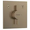 Image de Façade douche encastrée mécanique HANSGROHE DuoTurn E Bronze brossé