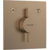 Image de hansgrohe, Robinetterie de salle de bains, DuoTurn E Mitigeur, encastré, 2 consommateurs, 2 fonctions, rosace carrée, 75417