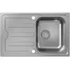 Image de hansgrohe, Évier, S44 Evier encastré 342, acier inoxydable, avec égouttoir court, 790x500mm, 43364800 (Evier encastré, 50 cm, 79 cm)