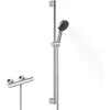 Image de hansgrohe, Système de douche, Pulsify Select S set de douche 105, 3jet Relaxation, élément Ecostat, EcoSmart, barre de