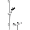 Image de hansgrohe, Système de douche, Pulsify Select S set de douche 105, 3jet Relaxation, Ecostat Fine, EcoSmart, barre de douc