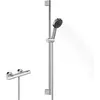 Image de hansgrohe, Système de douche, Pulsify Select S set de douche 105, 3jet Relaxation, Ecostat Fine, EcoSmart, barre de douc